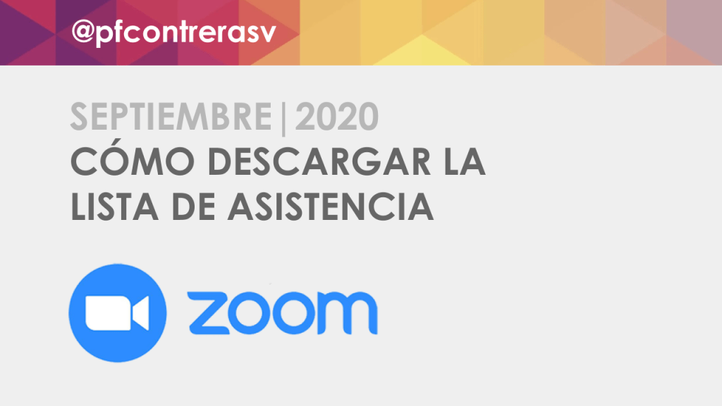 Cómo descargar la lista de asistencia a una reunión en&nbsp;Zoom
