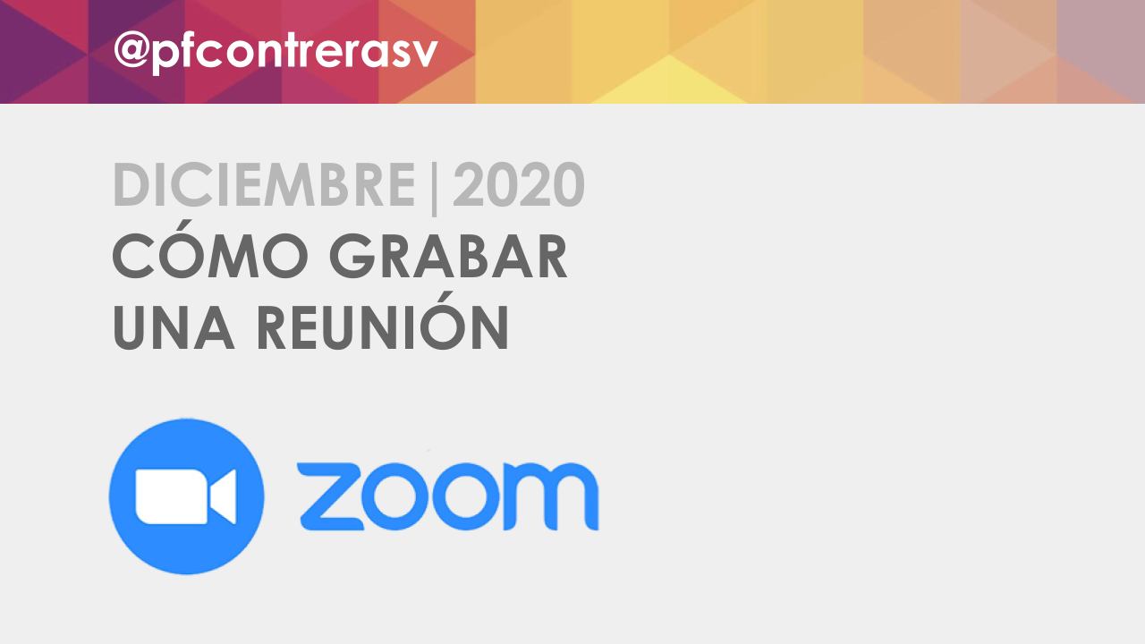 Cómo grabar una videollamada en Zoom
